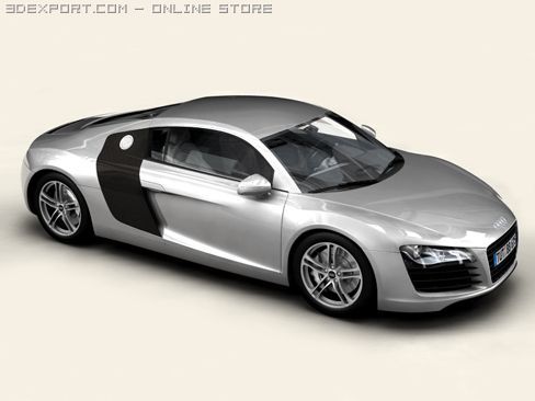 audi r8 Modelo 3D .c4d .max .obj .3ds .fbx .stl .blend 