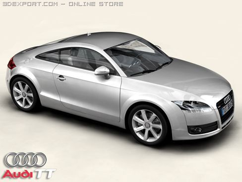 audi tt 3D Model .c4d .max .obj .3ds .fbx .stl .blend 