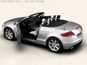 audi tt roadster 2006 Modelo 3D