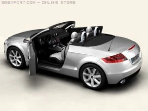 audi tt roadster 2006 3D Model