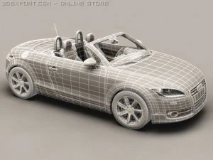 audi tt roadster 2006 3D Model