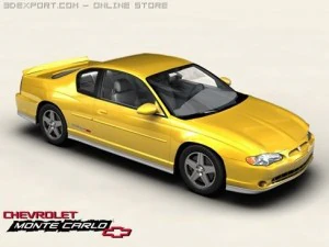 chevrolet monte carlo 2004 Modello 3D