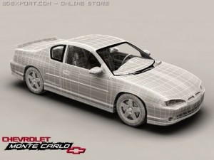 chevrolet monte carlo 2004 3D Модель