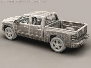 chevrolet silverado 2007 3D Model