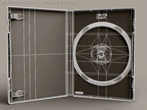 dvd case amaray Modelo 3D