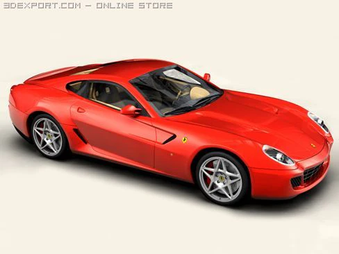 ferrari 599 gtb fiorano 3D Model .c4d .max .obj .3ds .fbx .stl .blend 