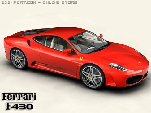 ferrari f430 3D Model .c4d .max .obj .3ds .fbx .stl .blend 