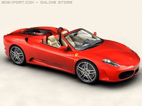 ferrari f430 spider 3D-Modell .c4d .max .obj .3ds .fbx .stl .blend 