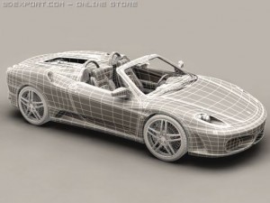 ferrari f430 spider 3D-Modell
