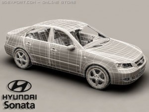 hyundai sonata 3D Модель