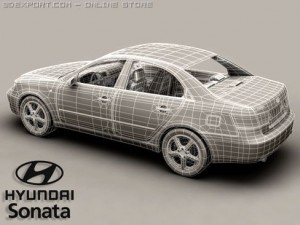 hyundai sonata 3D Модель