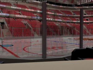 ice hockey arena 3D Model
