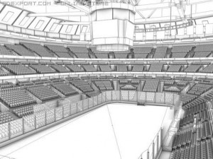 ice hockey arena 3D-Modell