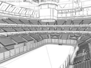 ice hockey arena 3D Model