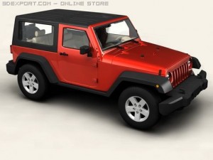 jeep wrangler 2007 3D Model