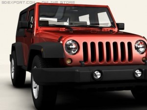 jeep wrangler 2007 3Dモデル