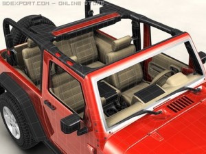 jeep wrangler 2007 3Dモデル