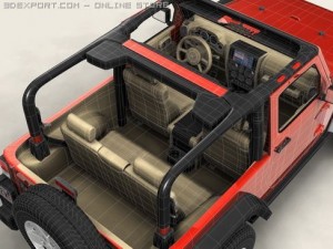 jeep wrangler 2007 3Dモデル