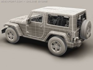 jeep wrangler 2007 3Dモデル