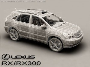 lexus rx-rx300 3D मॉडल