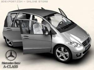 mercedes a class 3D Модель