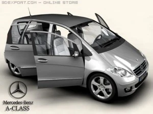 mercedes a class 3D Model