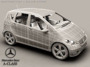 mercedes a class 3D Модель