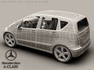 mercedes a class 3D Модель