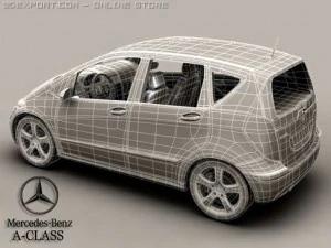 mercedes a class 3D Model