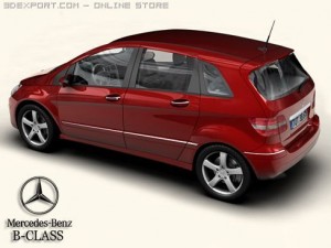 mercedes b class 3D Modell