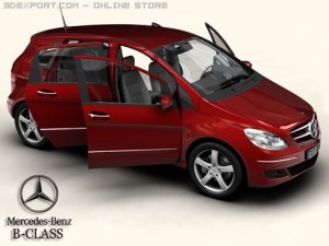 mercedes b class 3D Modell