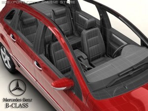 mercedes b class 3D Modell