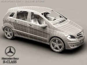 mercedes b class 3D Modell