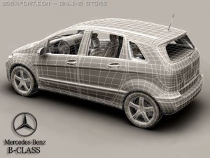 mercedes b class 3D Modell