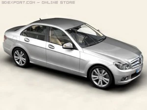 mercedes classe c 2007 Modelo 3D