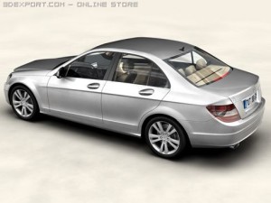 mercedes c class 2007 3D Model