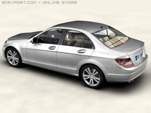 mercedes c class 2007 3D Model