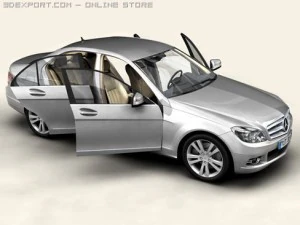 mercedes c class 2007 3D Model
