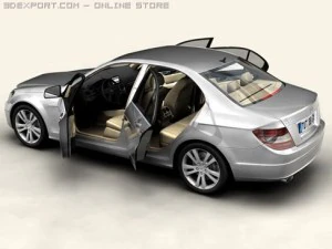 mercedes c class 2007 3D Model