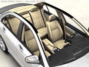 mercedes c class 2007 3D Model