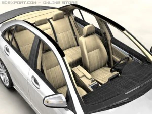 mercedes c class 2007 3D Model