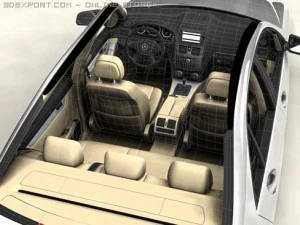 mercedes c class 2007 3D Model