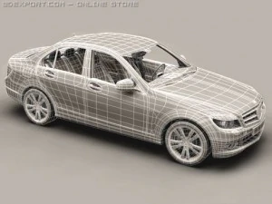 mercedes c class 2007 3D Model