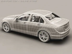 mercedes c class 2007 3D Model
