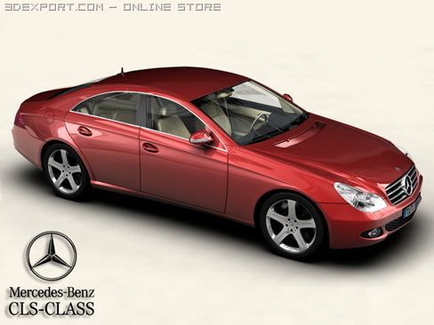 mercedes cls class 3D Модель .c4d .max .obj .3ds .fbx .stl .blend 