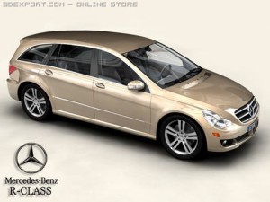 mercedes r class 3D मॉडल