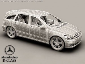 mercedes r class 3D Model