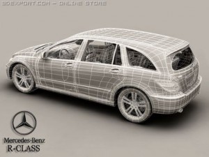 mercedes r class 3D Model