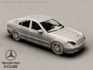 mercedes s class Modelo 3D