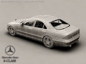 mercedes s class Modelo 3D